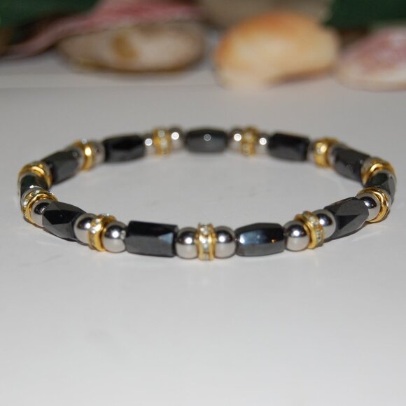 Magnetic Bracelet,Magnetic Hematite Beads,Healthy Bracelet - Picture 1 of 3
